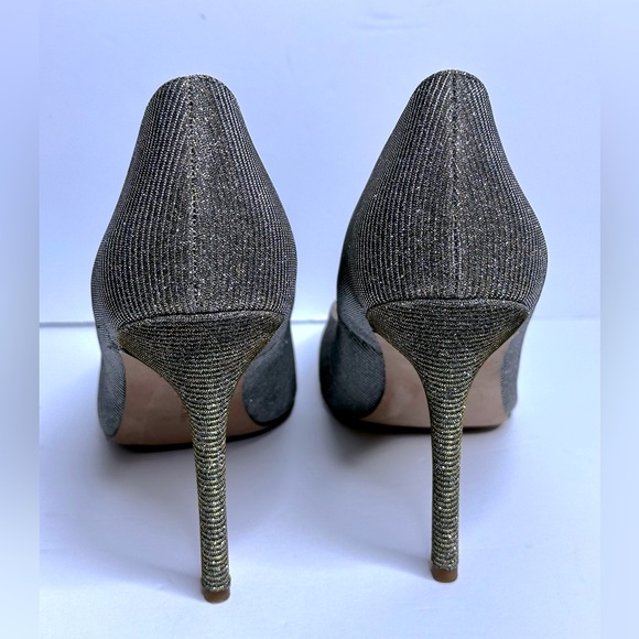 NWOB Veronica Beard Nathalia Pointed Toe Pump size 10, Metallic Silvergold - Picture 14 of 14